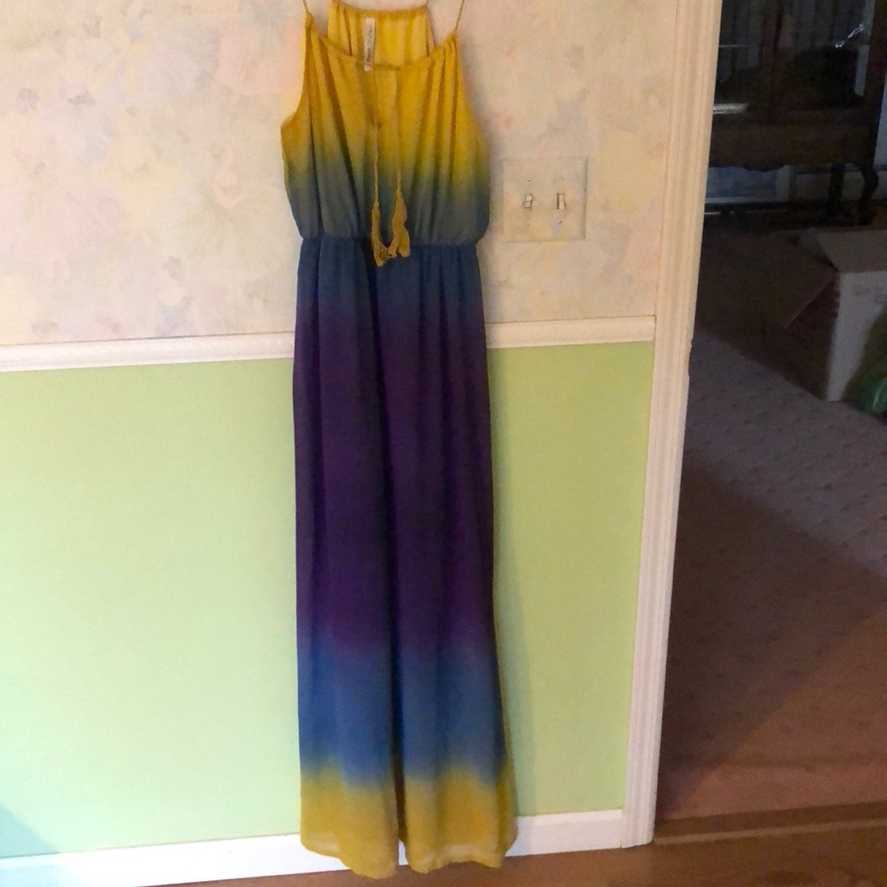 Rainbow maxi dress